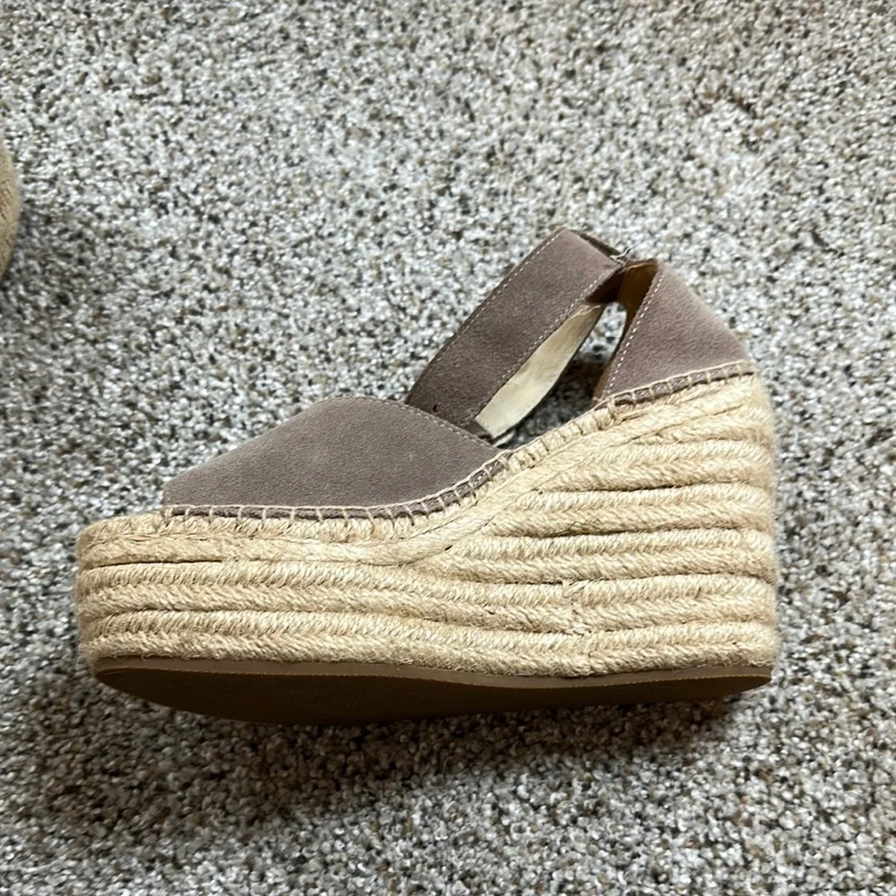 Soludos Tan Espadrille Wedge Sandals